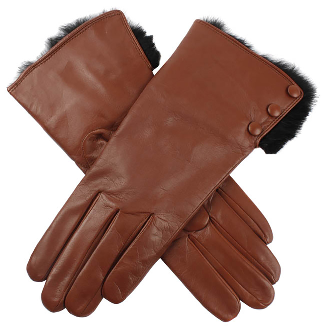 Dents - Sophie Ladies Hairsheep Leather Gloves with Fur Cuffs